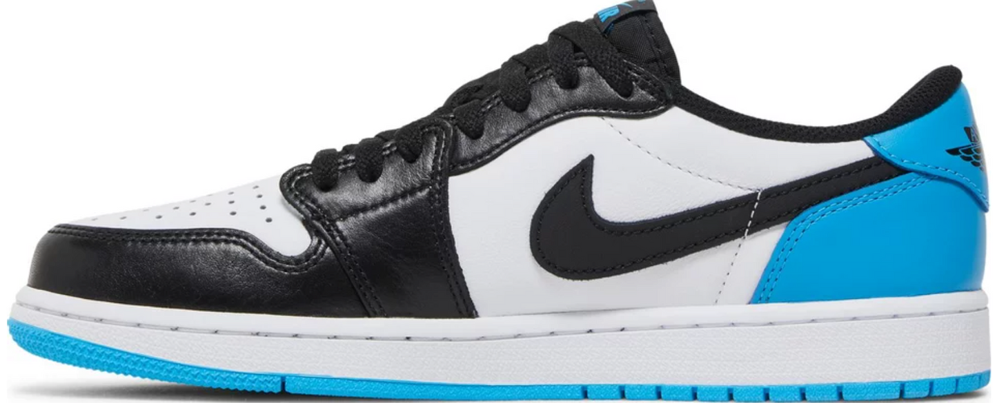 Jordan 1 Retro Low OG Black Dark Powder Blue