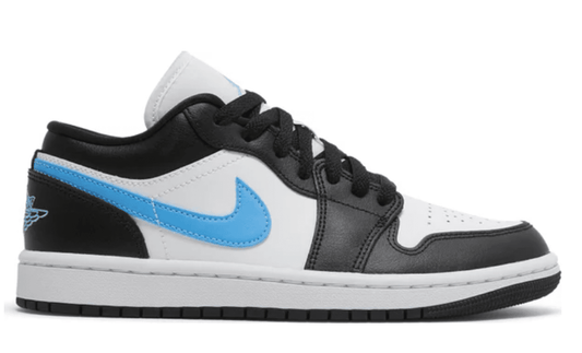 Jordan 1 Low Black University Blue White (Women's)