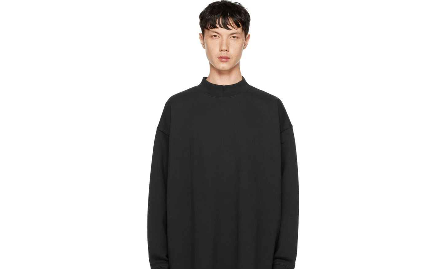 Essentials Fear of God Off Black Relaxed Sweatshirt