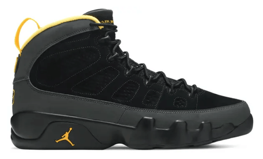 Jordan 9 Retro Dark Charcoal University Gold