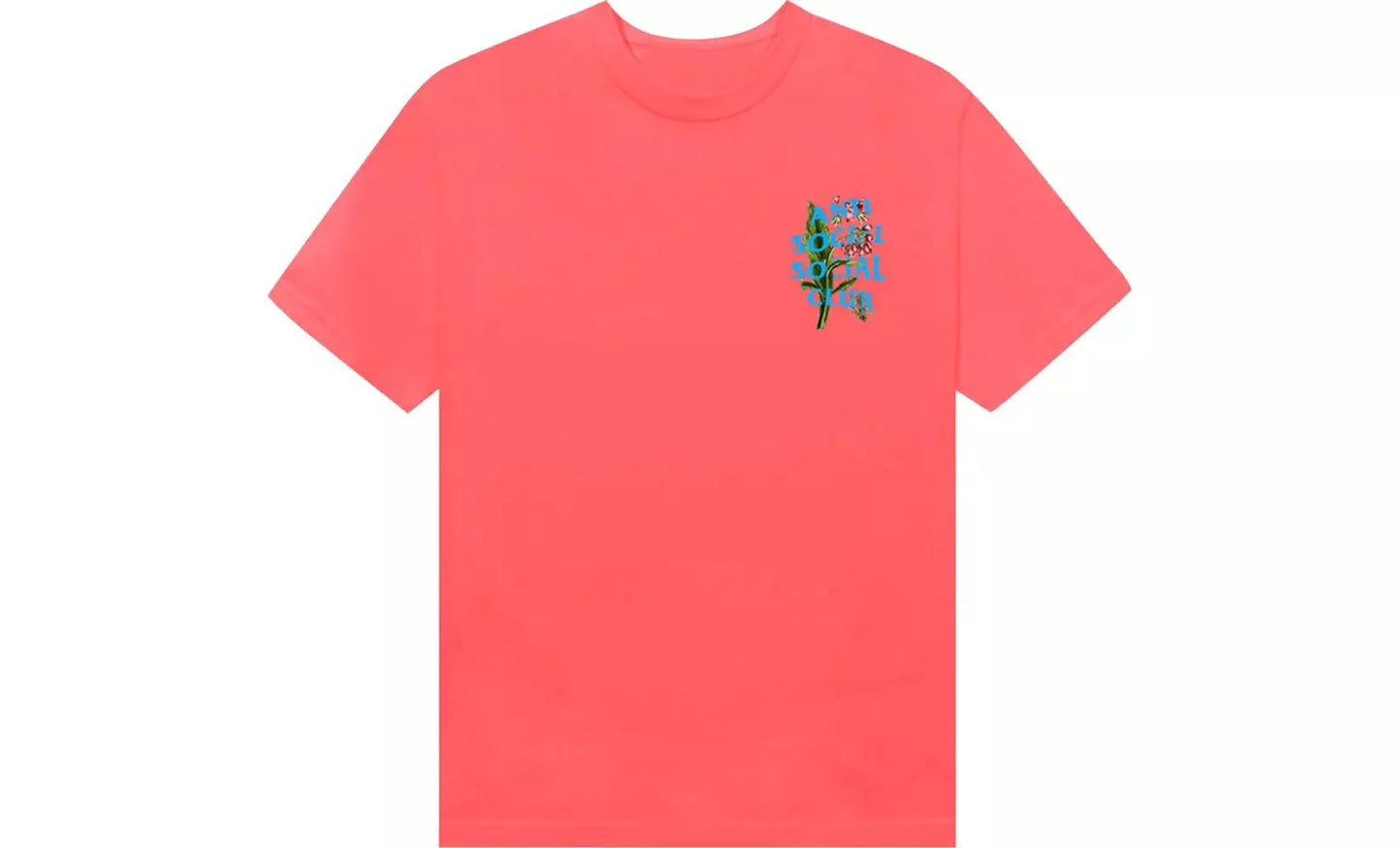 Anti Social Social Club Candy  Pink Fiddleneck Tee