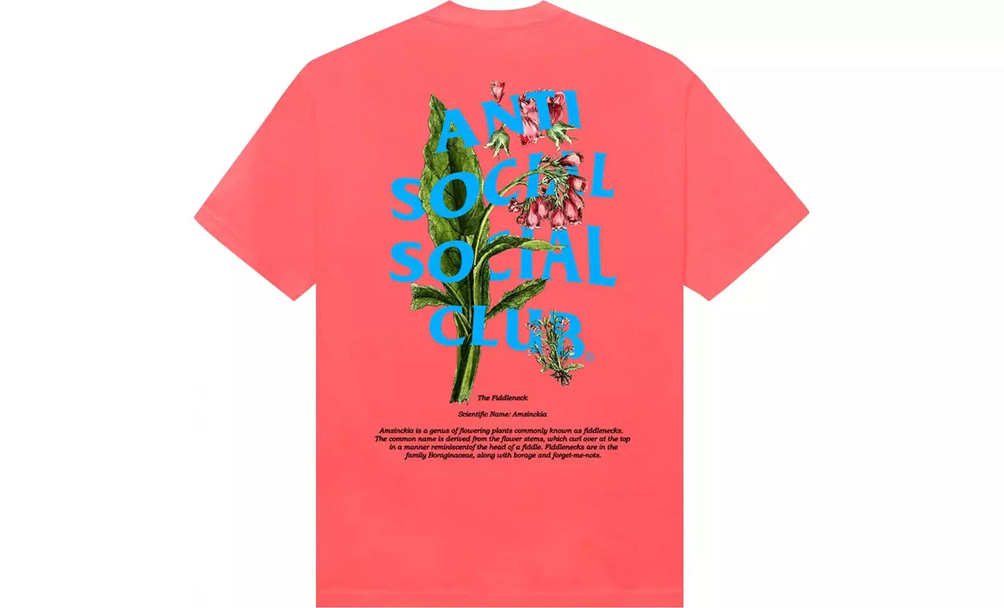 Anti Social Social Club Candy  Pink Fiddleneck Tee