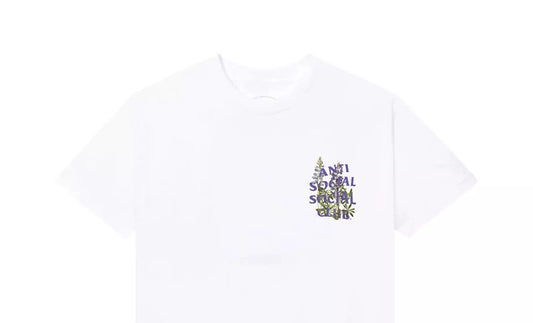 Anti Social Social Club White/Purple Lupine Tee