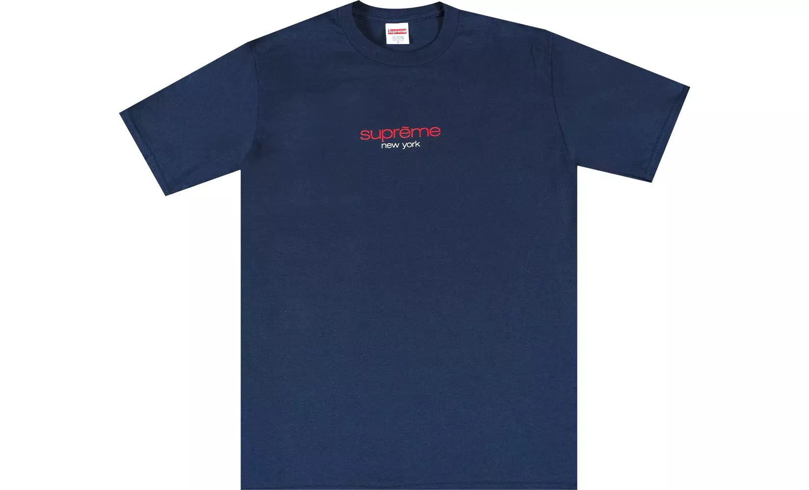 Supreme Classic Logo Tee Navy